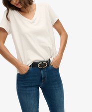 Organic Cotton Mid Rise Flare Jean