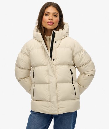 Hooded 5 Baffle Sports Puffer Image 6