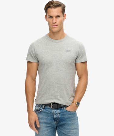 Essential T-shirt van biologisch katoen met logo Image 1