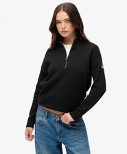 Slouchy Knitted Half Zip