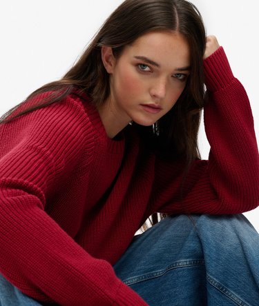 Relaxed Ribbed Knitted Jumper Image 2