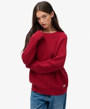Relaxed Ribbed Knitted Jumper