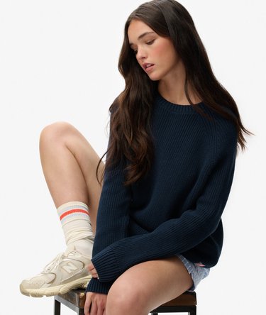 Relaxed Ribbed Knitted Jumper Image 2