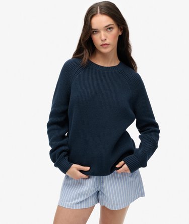 Relaxed Ribbed Knitted Jumper Image 1