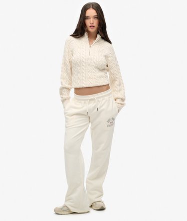 Slim Cable Half Zip Knit Jumper Image 3