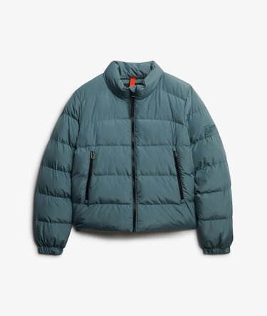 Non Hooded Sports Puffer Jacket Image 7