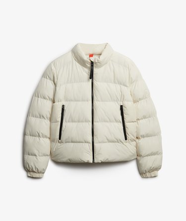 Non Hooded Sports Puffer Jacket Image 7