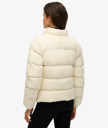 Non Hooded Sports Puffer Jacket Image 5