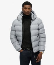 Hooded Sports Puffer Jacket