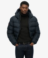 Hooded Sports Puffer Jacket