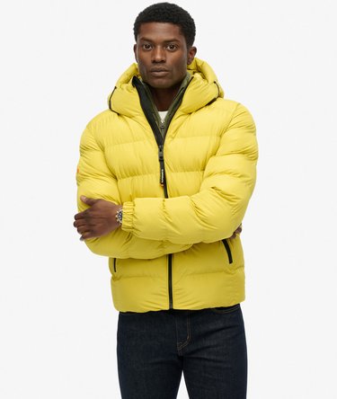 Hooded Sports Puffer Jacket Image 6