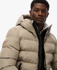 Hooded Sports Puffer Jacket