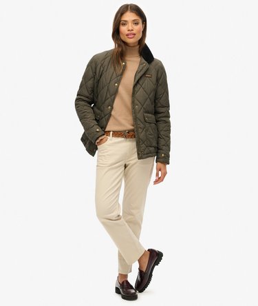 Cord Trimmed Liner Jacket Image 3