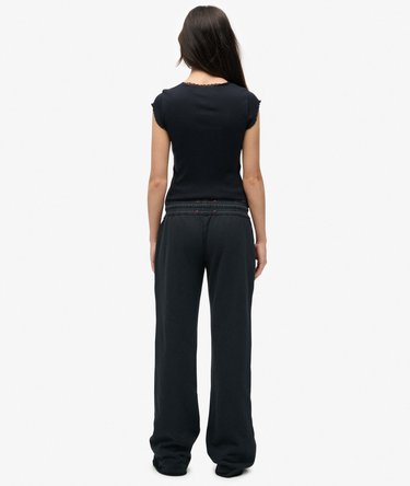Athletic Print Flare Joggers Image 6
