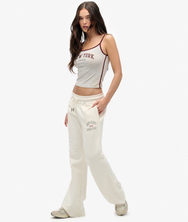 Athletic Print Flare Joggers Image 5