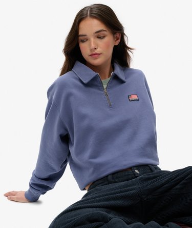 Athletic Jersey con Cuello y Media Cremallera Image 2