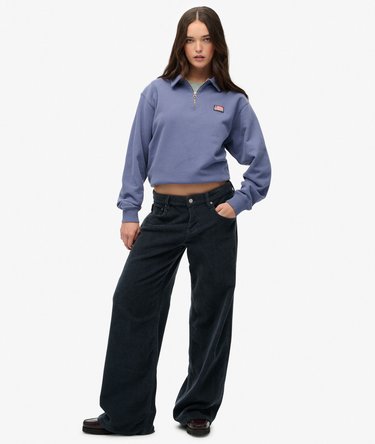 Athletic Jersey con Cuello y Media Cremallera Image 3