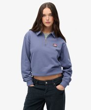 Athletic Jersey con Cuello y Media Cremallera