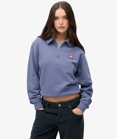 Athletic Jersey con Cuello y Media Cremallera Image 1