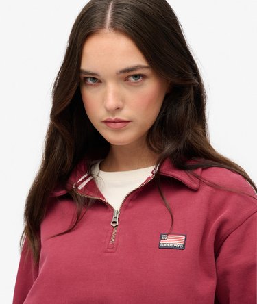 Athletic Jersey con Cuello y Media Cremallera Image 4