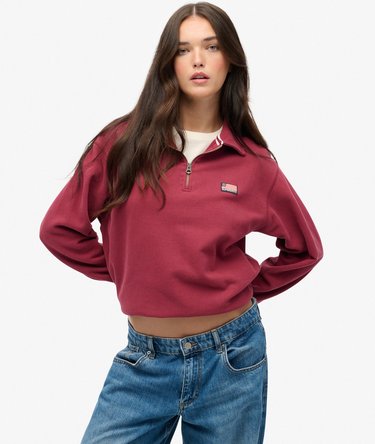 Athletic Jersey con Cuello y Media Cremallera Image 1