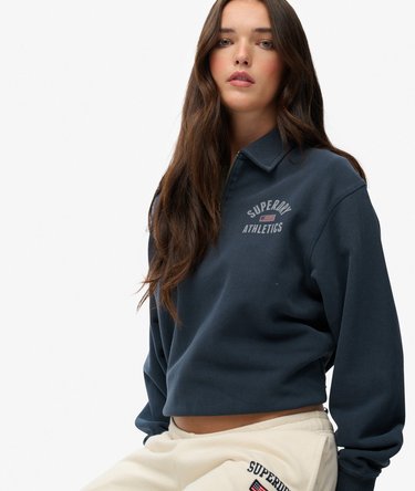 Athletic Jersey con Cuello y Media Cremallera Image 2