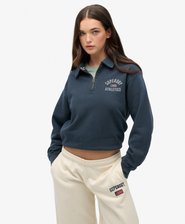 Athletic Jersey con Cuello y Media Cremallera