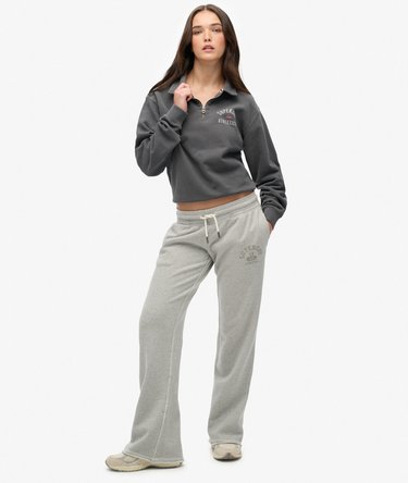 Athletic Collared Halve Rits Trui Image 3