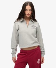 Athletic Jersey con Cuello y Media Cremallera