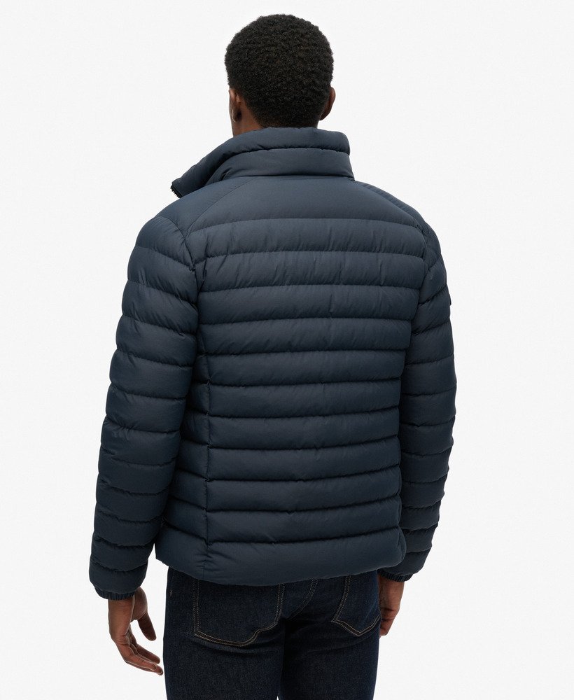 mens Fuji Printed Padded Jacket in Eclipse Navy | Superdry US