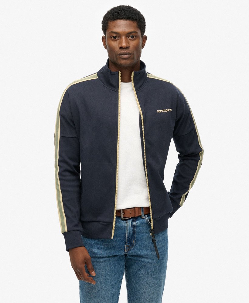 mens Tech Cult Loose Track Top in Eclipse Navy | Superdry UK