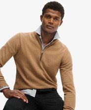 Essentials Cotton Half Zip Jumper