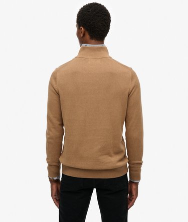 Essentials Cotton Half Zip Jumper Image 5