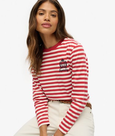 Country Club Long Sleeve Stripe Top Image 2