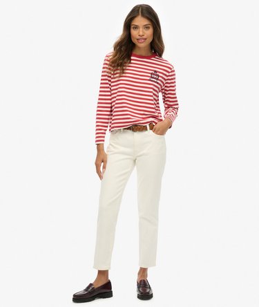 Country Club Long Sleeve Stripe Top Image 3