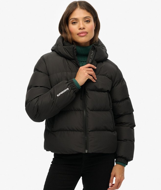 Hooded Sports Puffer Jacket