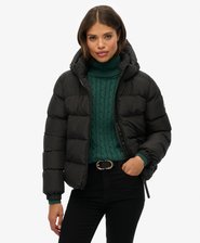 Hooded Sports Puffer Jacket