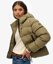 Hooded Sports Puffer Jacket