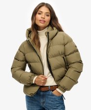 Hooded Sports Puffer Jacket