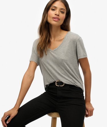Studios slub T-shirt met borduursel Image 2