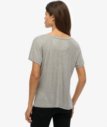 Studios slub T-shirt met borduursel Image 5