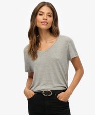 Studios slub T-shirt met borduursel