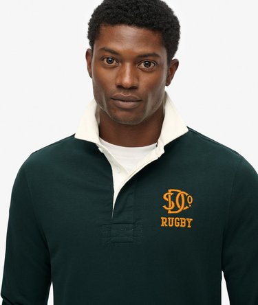Gestreept Vintage Athletic rugbyshirt Image 4