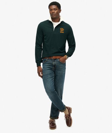 Gestreept Vintage Athletic rugbyshirt Image 3