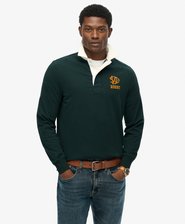 Vintage Athletic Stripe Rugby Top
