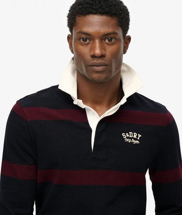 Vintage Athletic Stripe Rugby Top Image 4