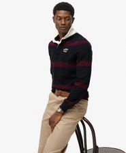 Vintage Athletic Stripe Rugby Top