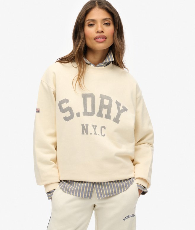 Athletic Essentials Slouchy Crew Sweatshirt