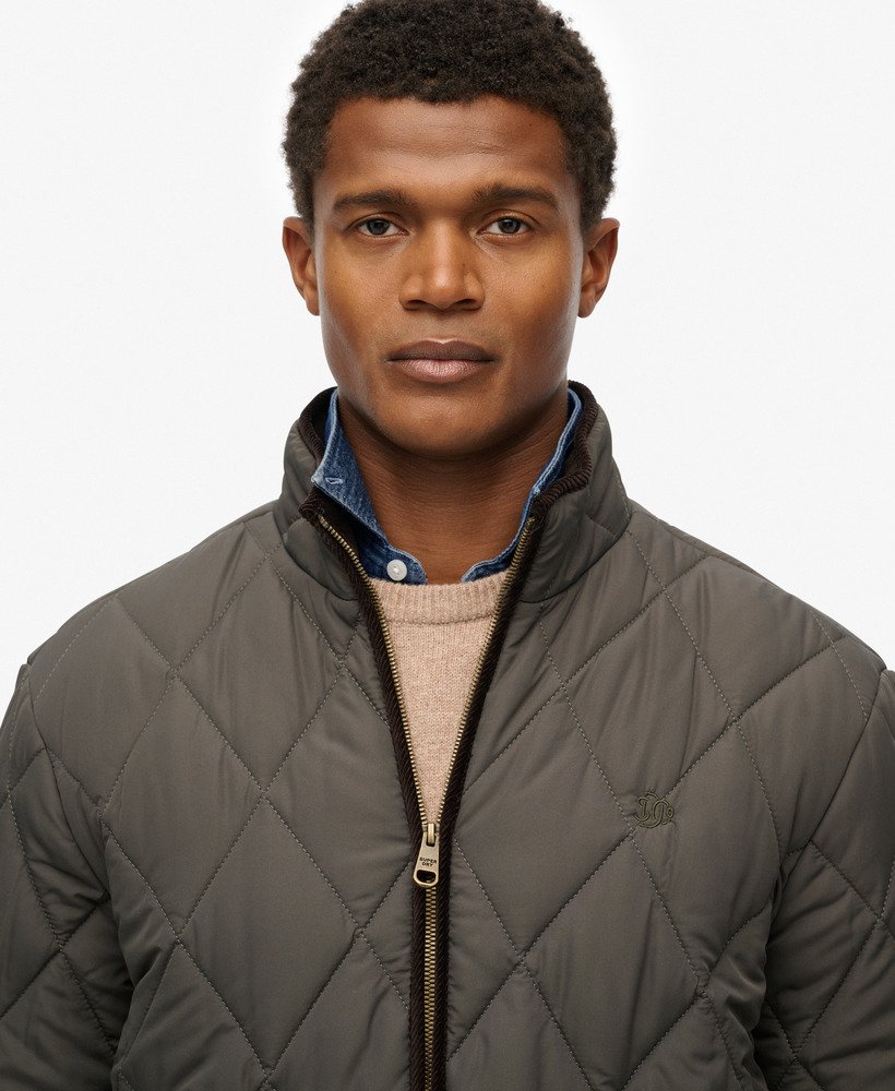 mens Quilted Estate Liner Jacket in SAGE GREEN | Superdry US