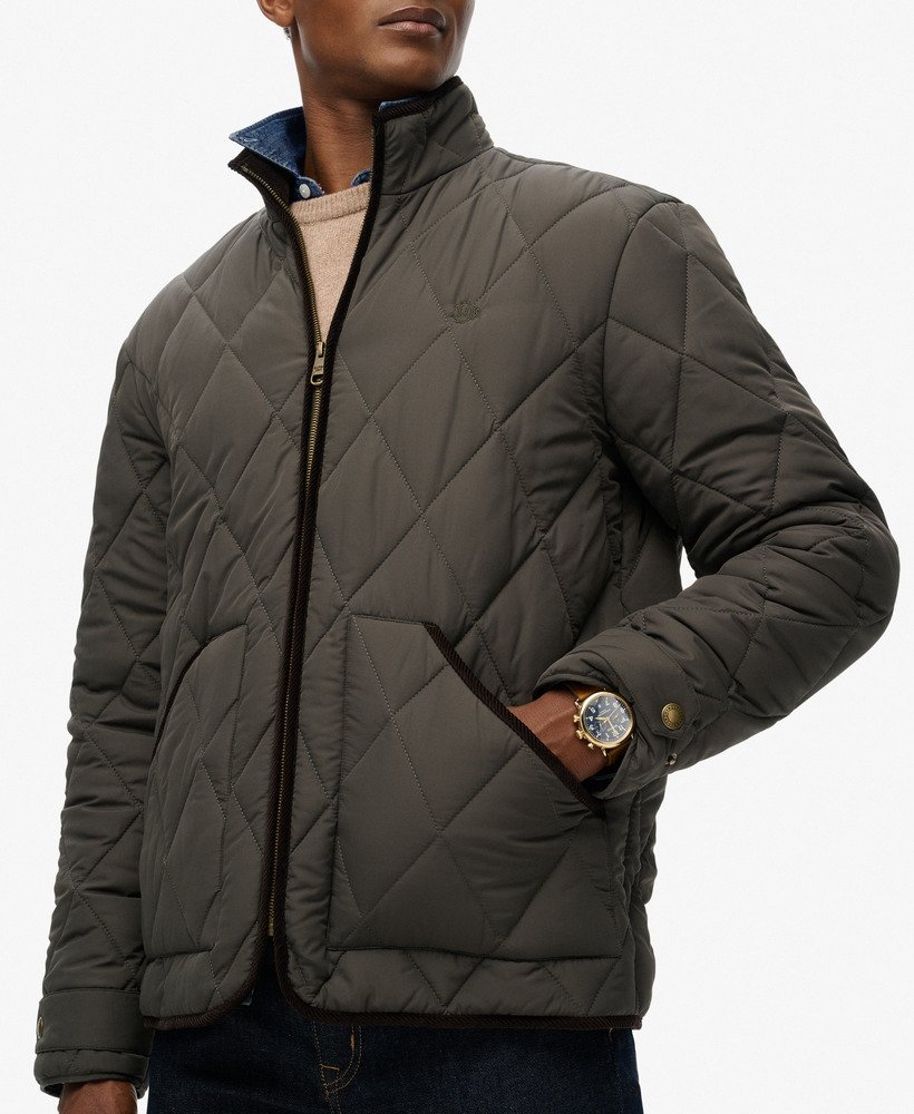 mens Quilted Estate Liner Jacket in SAGE GREEN | Superdry US